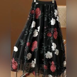 Jane Chic Designs Elaborate Floral Skirt